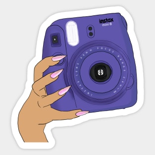 Purple Instax Sticker